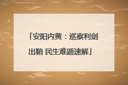 安阳内黄：巡察利剑出鞘 民生难题速解
