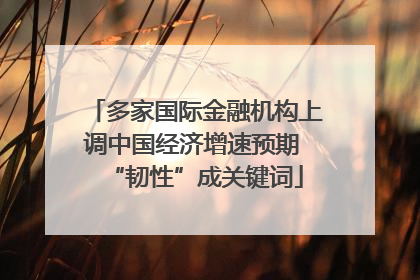 多家国际金融机构上调中国经济增速预期 “韧性”成关键词