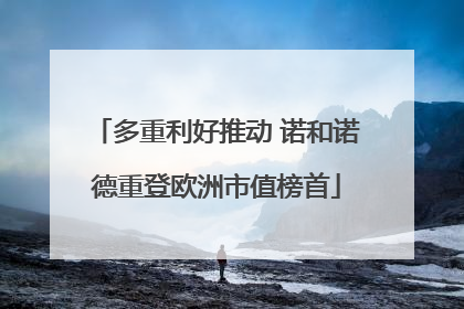 多重利好推动 诺和诺德重登欧洲市值榜首