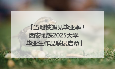 当地铁遇见毕业季！西安地铁2025大学毕业生作品联展启幕