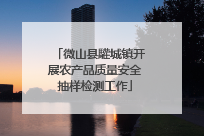 微山县驩城镇开展农产品质量安全抽样检测工作
