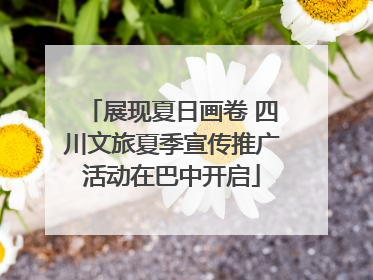 展现夏日画卷 四川文旅夏季宣传推广活动在巴中开启
