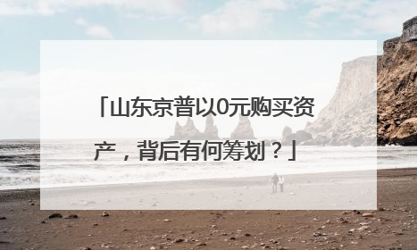 山东京普以0元购买资产，背后有何筹划？