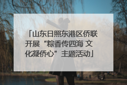 山东日照东港区侨联开展“粽香传四海 文化凝侨心”主题活动