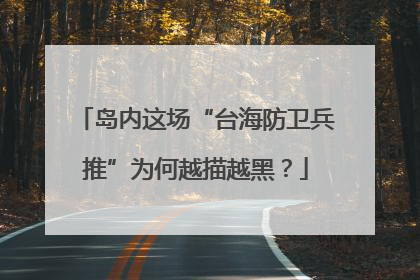 岛内这场“台海防卫兵推”为何越描越黑？