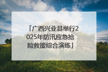 广西兴业县举行2025年防汛应急抢险救援综合演练