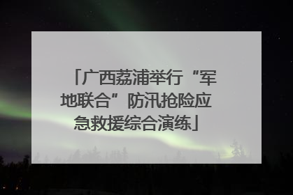 广西荔浦举行“军地联合”防汛抢险应急救援综合演练