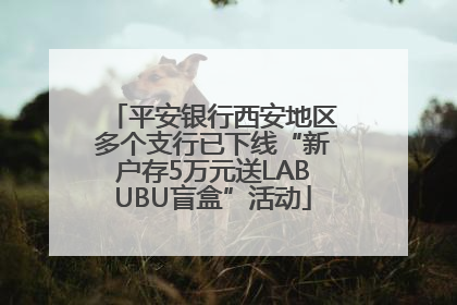 平安银行西安地区多个支行已下线“新户存5万元送LABUBU盲盒”活动
