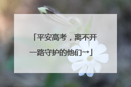平安高考，离不开一路守护的他们→