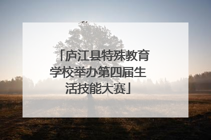 庐江县特殊教育学校举办第四届生活技能大赛