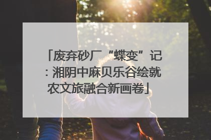 废弃砂厂“蝶变”记：湘阴中麻贝乐谷绘就农文旅融合新画卷