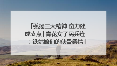 弘扬三大精神 奋力建成支点│青花女子民兵连：铁姑娘们的侠骨柔情