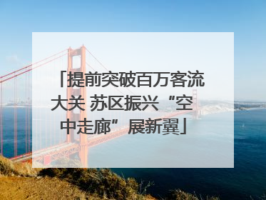 提前突破百万客流大关 苏区振兴“空中走廊”展新翼