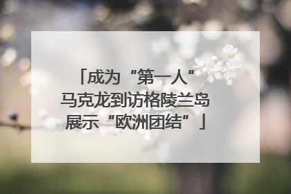 成为“第一人” 马克龙到访格陵兰岛展示“欧洲团结”