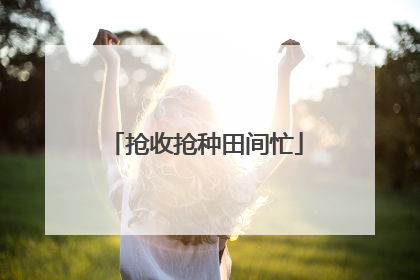 抢收抢种田间忙