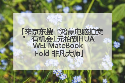 来京东搜“鸿蒙电脑拍卖” 有机会1元拍到HUAWEI MateBook Fold 非凡大师