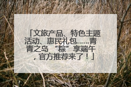 文旅产品、特色主题活动、惠民礼包……青青之岛 “粽”享端午，官方推荐来了！