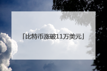 比特币涨破11万美元