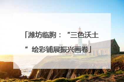 潍坊临朐：“三色沃土”绘彩铺展振兴画卷