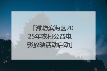 潍坊滨海区2025年农村公益电影放映活动启动