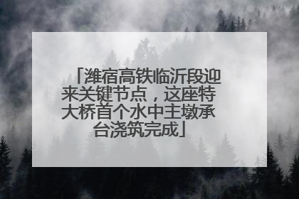 潍宿高铁临沂段迎来关键节点，这座特大桥首个水中主墩承台浇筑完成
