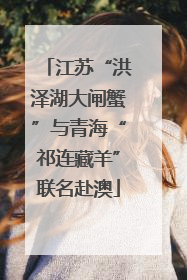 江苏“洪泽湖大闸蟹”与青海“祁连藏羊”联名赴澳