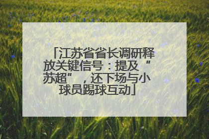 江苏省省长调研释放关键信号：提及“苏超”，还下场与小球员踢球互动