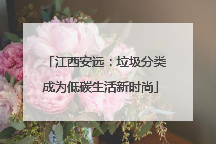 江西安远：垃圾分类成为低碳生活新时尚