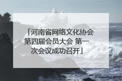 河南省网络文化协会第四届会员大会 第一次会议成功召开