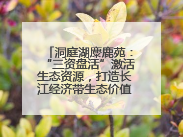 洞庭湖麋鹿苑：“三资盘活”激活生态资源，打造长江经济带生态价值转化新标杆