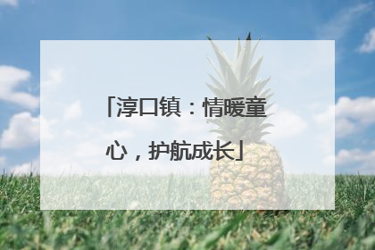 淳口镇：情暖童心，护航成长