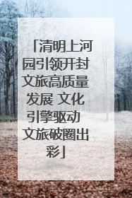 清明上河园引领开封文旅高质量发展 文化引擎驱动 文旅破圈出彩