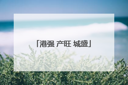港强 产旺 城盛