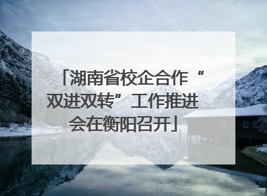 湖南省校企合作“双进双转”工作推进会在衡阳召开