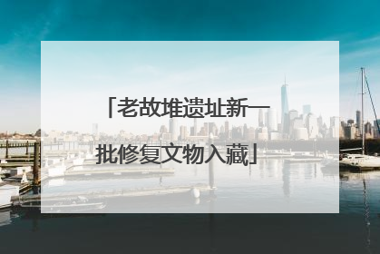老故堆遗址新一批修复文物入藏