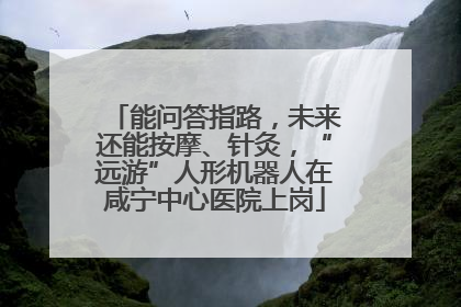 能问答指路，未来还能按摩、针灸，“远游”人形机器人在咸宁中心医院上岗