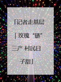 记者走基层｜玫瑰“链”三产 村民日子甜