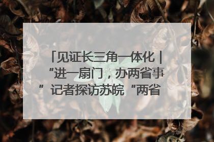 见证长三角一体化｜“进一扇门，办两省事”记者探访苏皖“两省一街”警务室