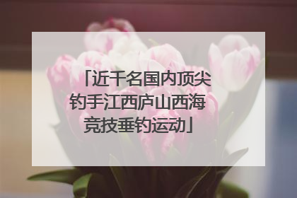 近千名国内顶尖钓手江西庐山西海竞技垂钓运动