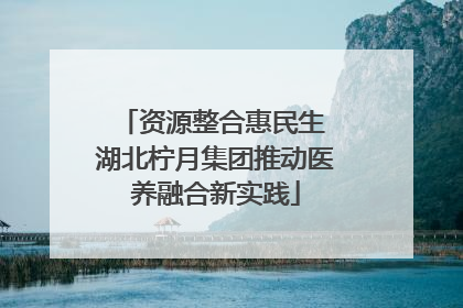 资源整合惠民生 湖北柠月集团推动医养融合新实践