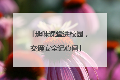 趣味课堂进校园，交通安全记心间