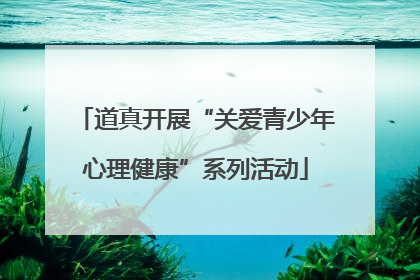 道真开展“关爱青少年心理健康”系列活动