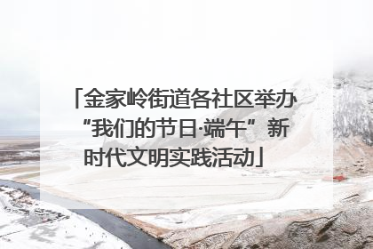 金家岭街道各社区举办“我们的节日·端午”新时代文明实践活动