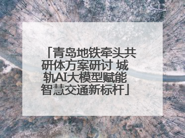 青岛地铁牵头共研体方案研讨 城轨AI大模型赋能智慧交通新标杆