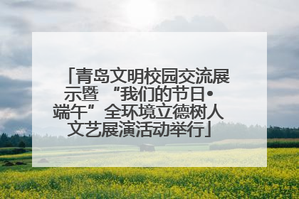 青岛文明校园交流展示暨 “我们的节日•端午”全环境立德树人文艺展演活动举行