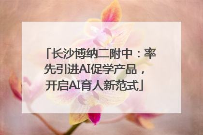 长沙博纳二附中：率先引进AI促学产品，开启AI育人新范式