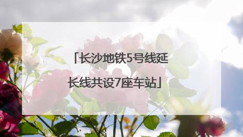 长沙地铁5号线延长线共设7座车站