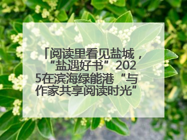 阅读里看见盐城，“盐遇好书”2025在滨海绿能港“与作家共享阅读时光”活动举行