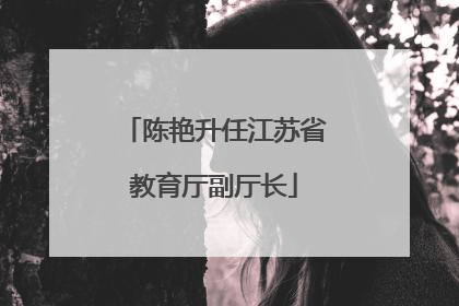陈艳升任江苏省教育厅副厅长