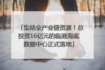 集结全产业链资源！总投资16亿元的临港海底数据中心正式落地
